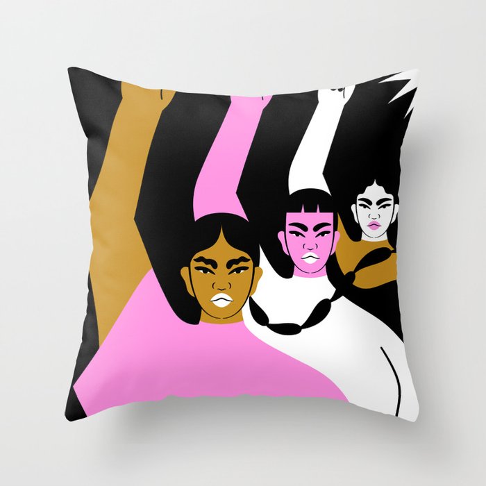 Resistance is Female II Throw Pillow
