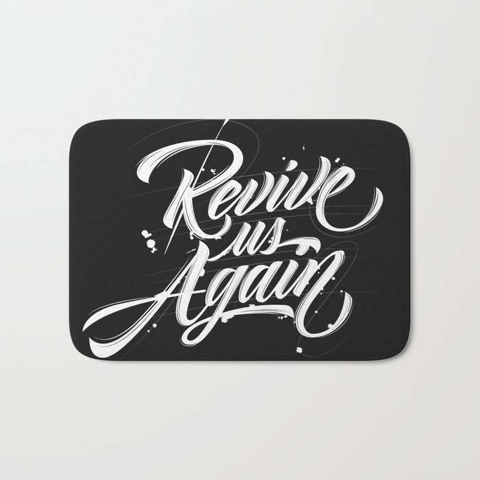 Revive Us Again Bath Mat By Dosnuevediseno Society6