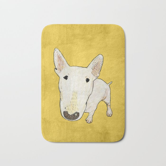 English Bull Terrier pop art Bath Mat