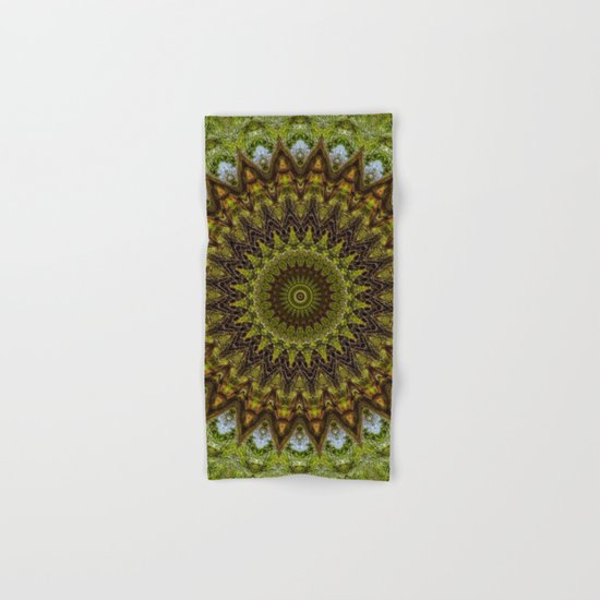 Kaleidoscope No. 6 - Green Hand & Bath Towel