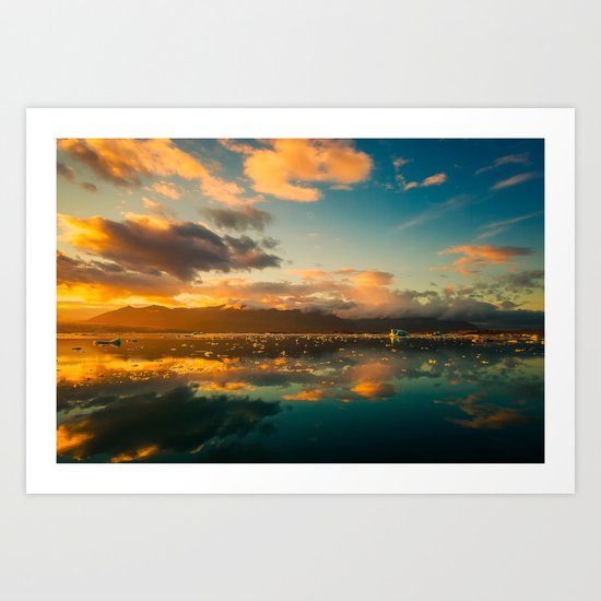 Iceland Sunset Art Print