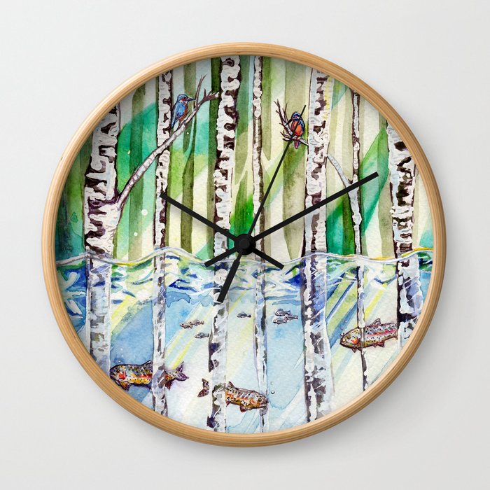 Flooded Forest Wall Clock