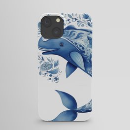 Blue Whale Joy iPhone Case