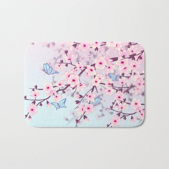 Cherry Blossoms Bath Mat