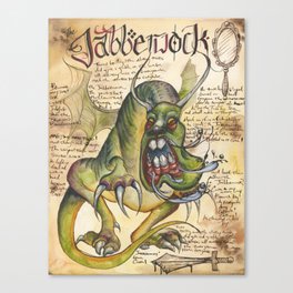 Jabberwock from the Field Guide to Dragons Canvas Print