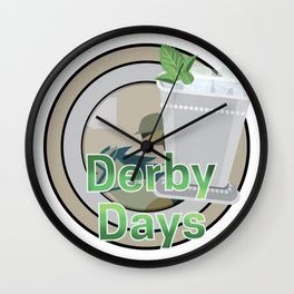 Derby Days Mint Julep Wall Clock