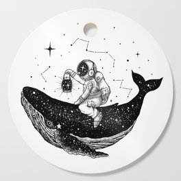 Space whale Cutting Board