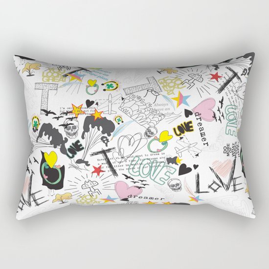 Pop Art ( Cartoon Pattern) V2 Rectangular Pillow