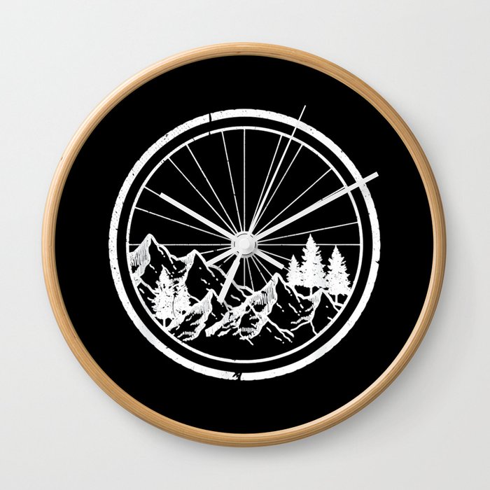 MTB Mountain Bike Trail Wall Clock