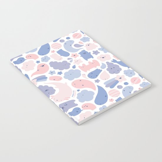 Colors Of The Year Doodle - Rose Quartz & Serenity - Pantone Notebook