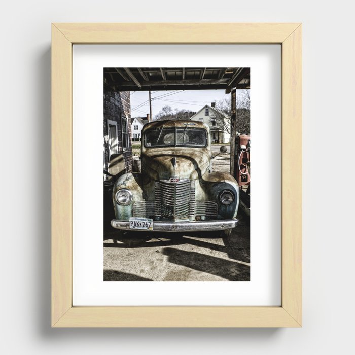 Vintage pickup truck Recessed Framed Print
