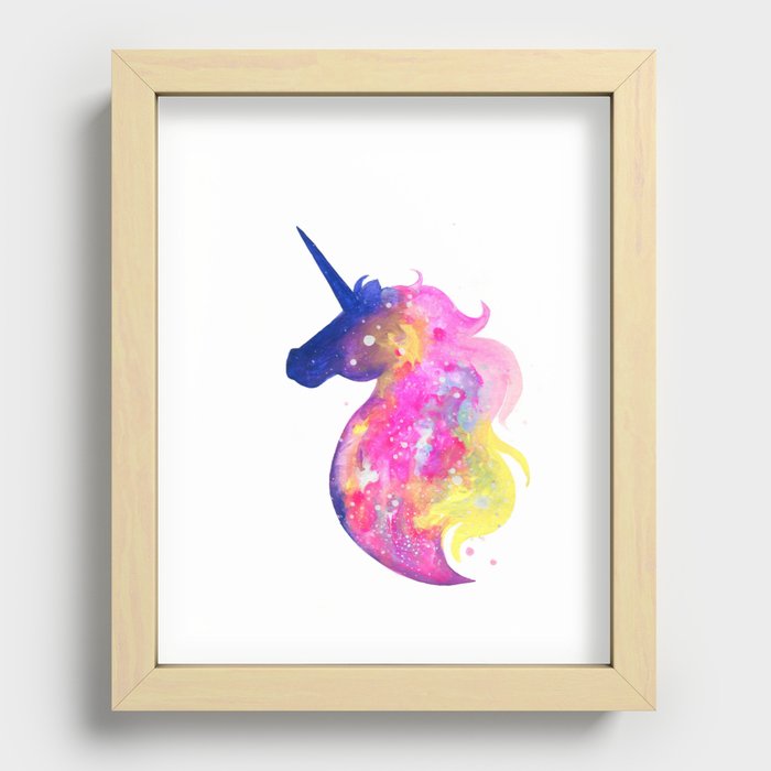 Unicorn 1 Recessed Framed Print