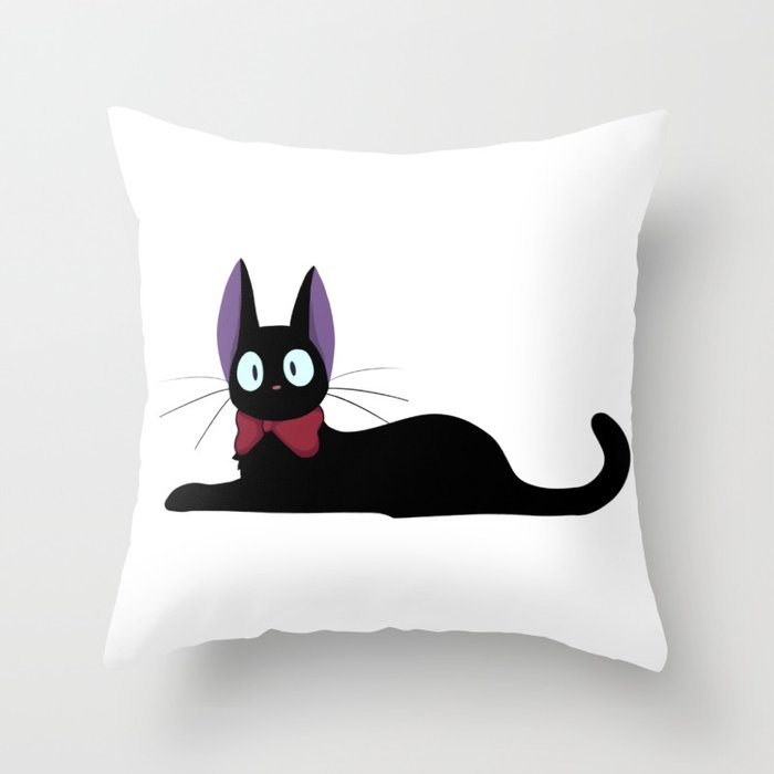 Fancy JiJi Friday the 13th - Kiki's Delivery Service Throw Pillow