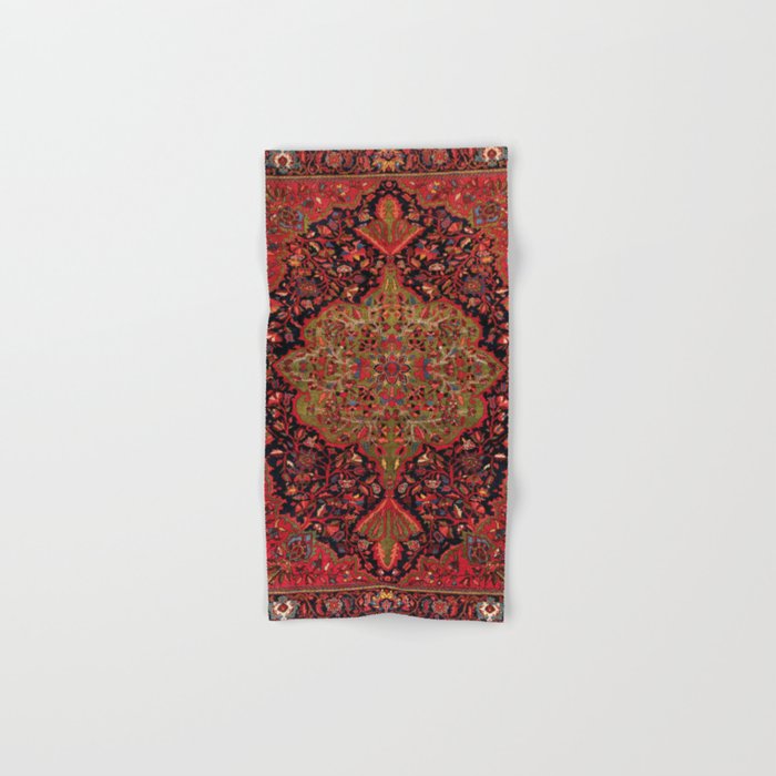 Antique Ferahan Persian Rug, Elegant Colorful Ornate Vintage Kilim Carpet Hand & Bath Towel