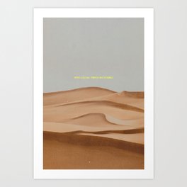 Bible Verse Desert Dunes Art Print