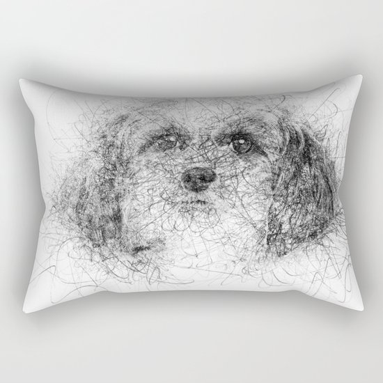 Dog Line Rectangular Pillow
