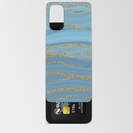 Sky Blue Faux Marble Mermaid Ocean Waves Android Card Case