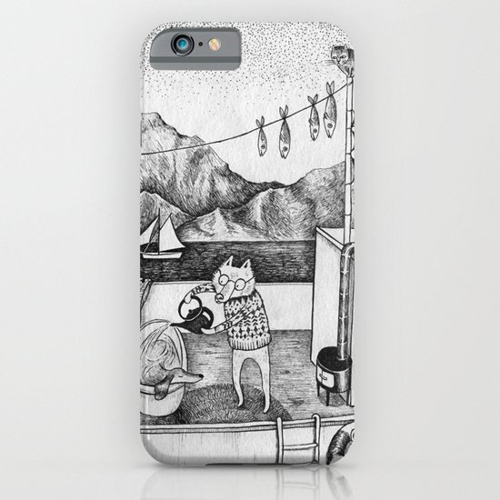 Fox on Fishing-boat iPhone & iPod Case