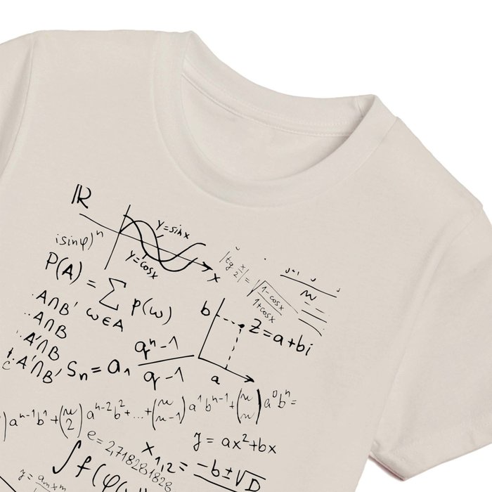 Math Geek Print, Math Equation Pattern Kids T Shirt by Art Like