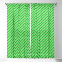 [ Thumbnail: Lime and Dark Green Colored Lines/Stripes Pattern Sheer Curtain ]