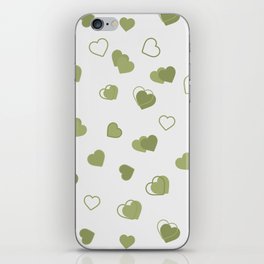 Lovely Hearts Pattern iPhone Skin