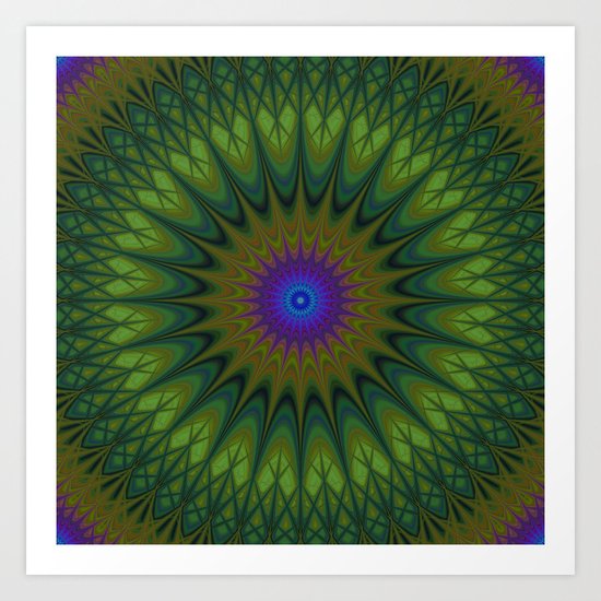 Nature mandala Art Print