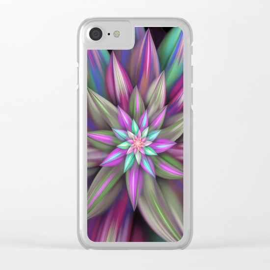 Exotic flower Clear iPhone Case