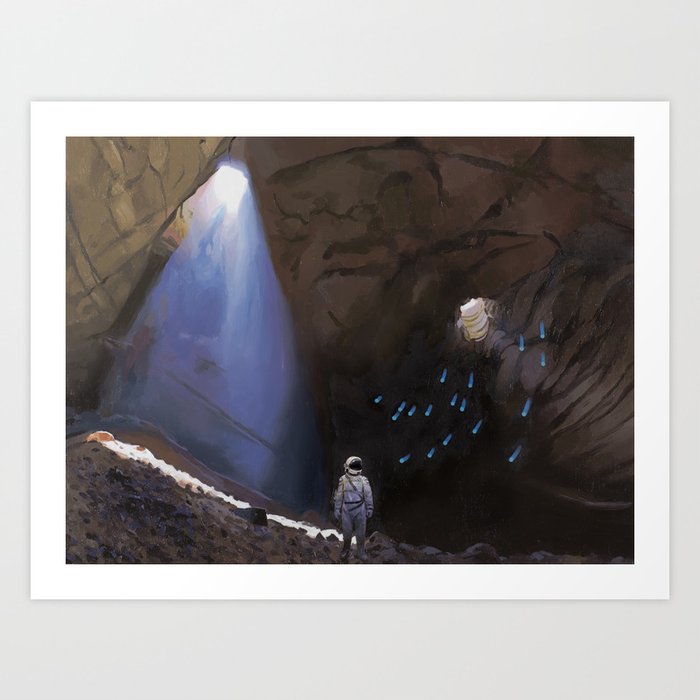Cave Lights Art Print