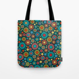 Mod flower pattern Tote Bag