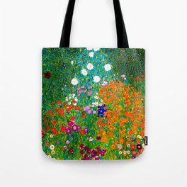 Gustav Klimt - Flower Garden Tote Bag