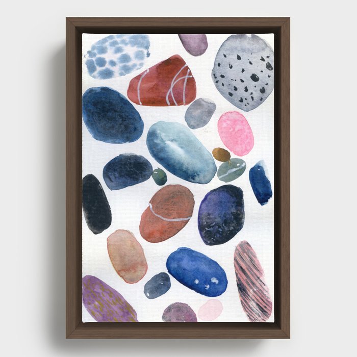 pebbles N.o 1 Framed Canvas