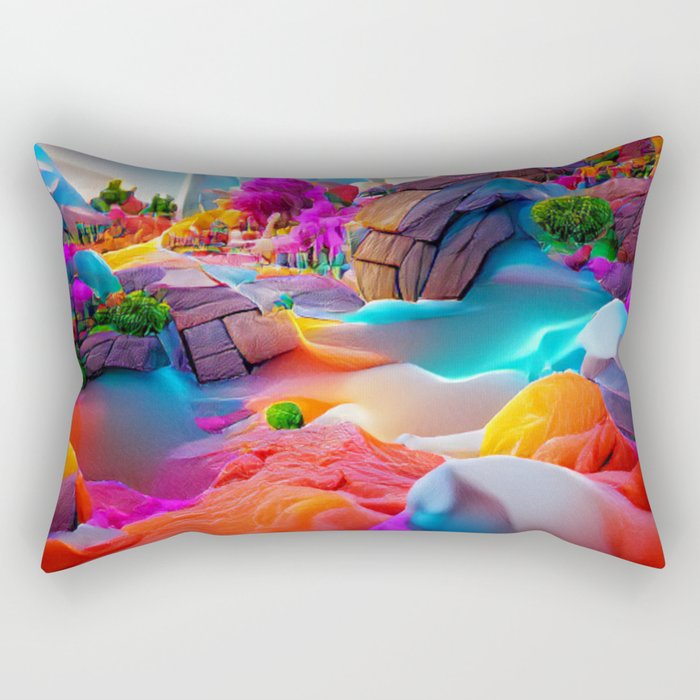 colored area Rectangular Pillow