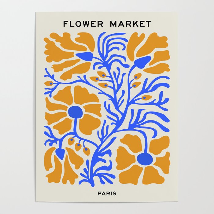 Flower Market 06: Paris Poster