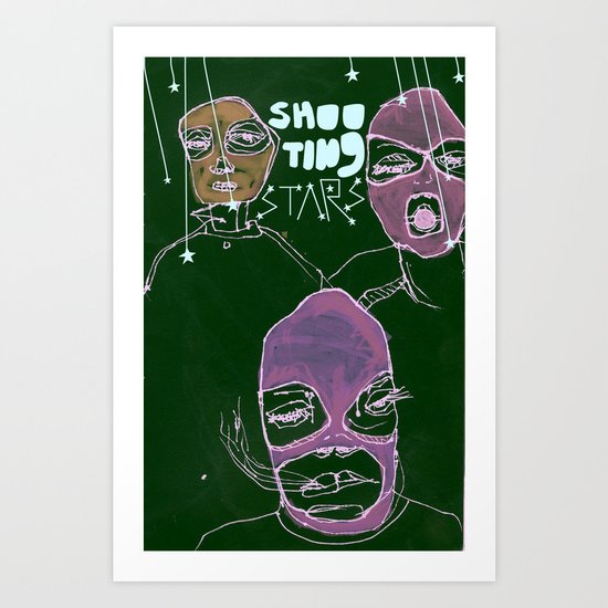 shooting stars an the rebels. Art Print