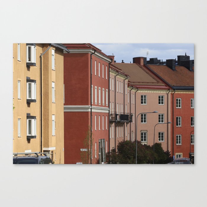 Stockholm facades Canvas Print