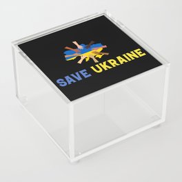 Save Ukraine Acrylic Box