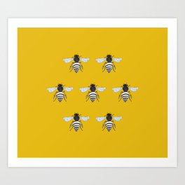 Bees Art Print