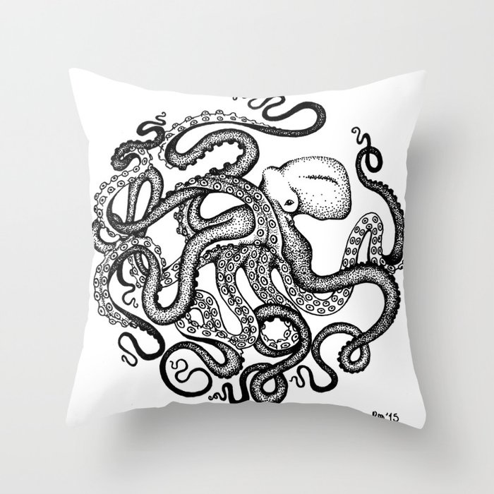 Octopus Throw Pillow