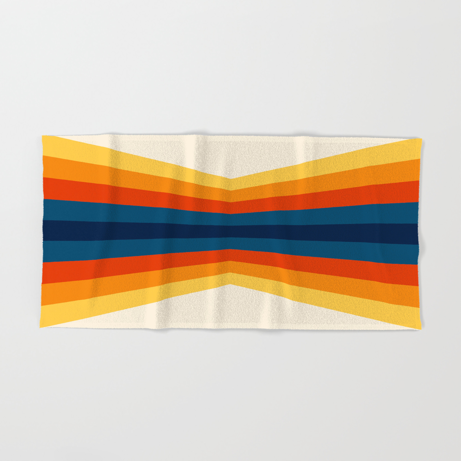 bright striped bath towels