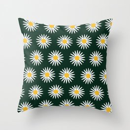 Daisy Pattern Throw Pillow