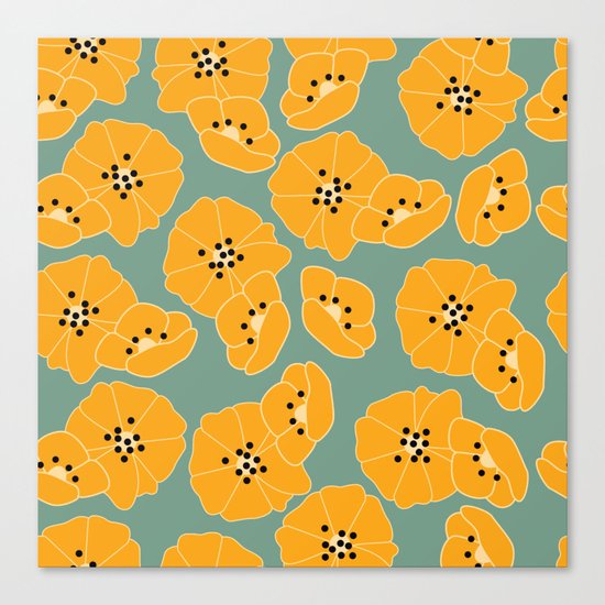 Retro bloom 003 Canvas Print
