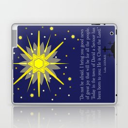 starry sky & crosses (luke 2:10-11)  Laptop & iPad Skin
