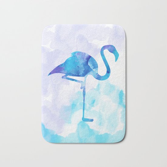 Abstract Flamingo Bath Mat