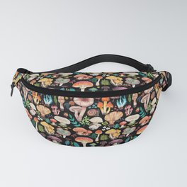 Mushroom heart Fanny Pack | Posion, Floral, Curated, Cute, Plant, Green, Bright, Cheer, Fungus, Nature 