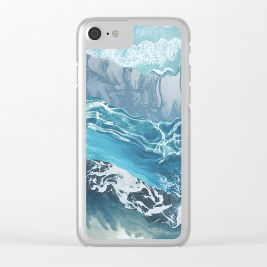 Sea abstract Clear iPhone Case