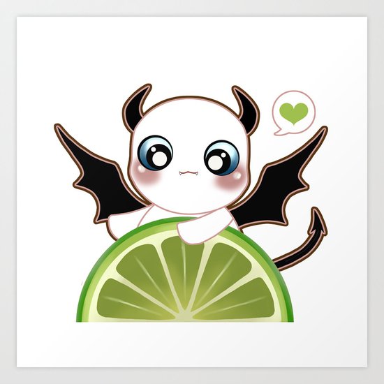 Kawaii Monster Art Print