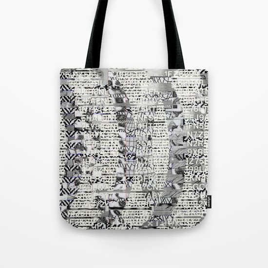 The Eternal Return Of The Unique Event (P/D3 Glitch Collage Studies) Tote Bag