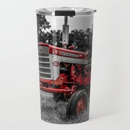 IH 240 Farmall Tractor Red Tractor Color Isolation Travel Mug