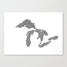 The Great Lakes Canvas Print