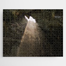 Mexico Photography - Beam Of Light Shining Through The Mountain Jigsaw Puzzle
